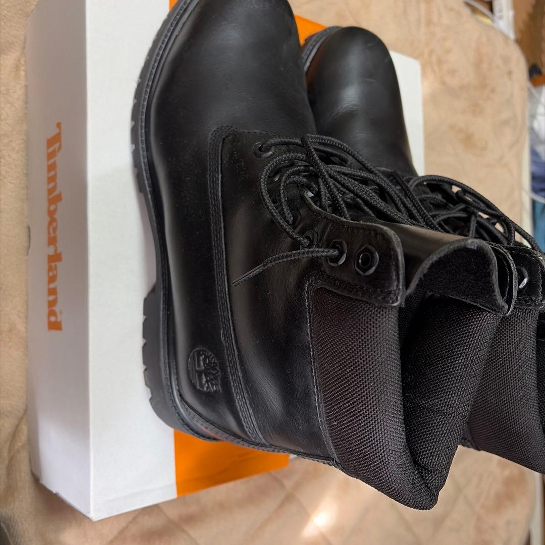 Timberland ブラックレザーブーツ　28.5cm