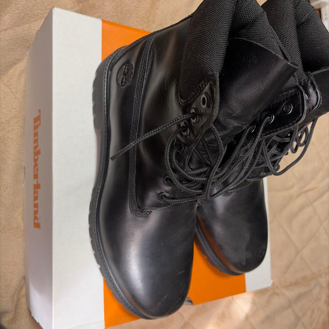 Timberland ブラックレザーブーツ　28.5cm