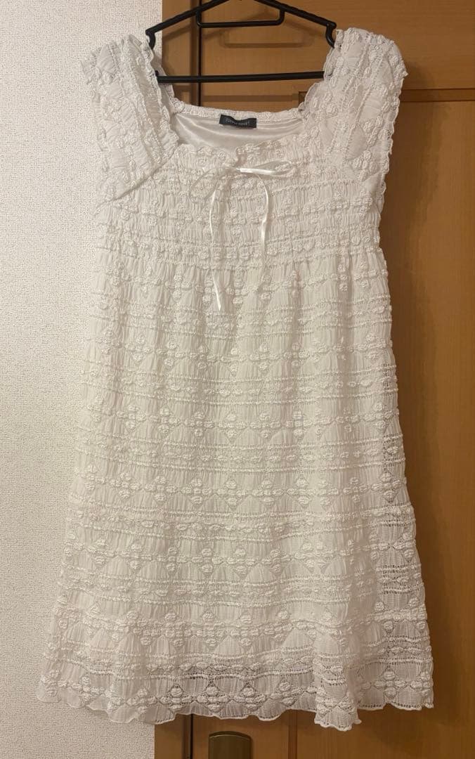 レースワンピース 森ガール 姫カジ y2k 古着ガーリー フェアリー