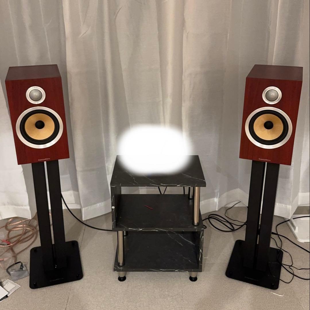 【引取り限定価格】B&W スピーカー CM5S2 ローズナットスタンドセット B&W - 802D4/ローズナット（1本）フロアスタンドスピーカー｛大型DM