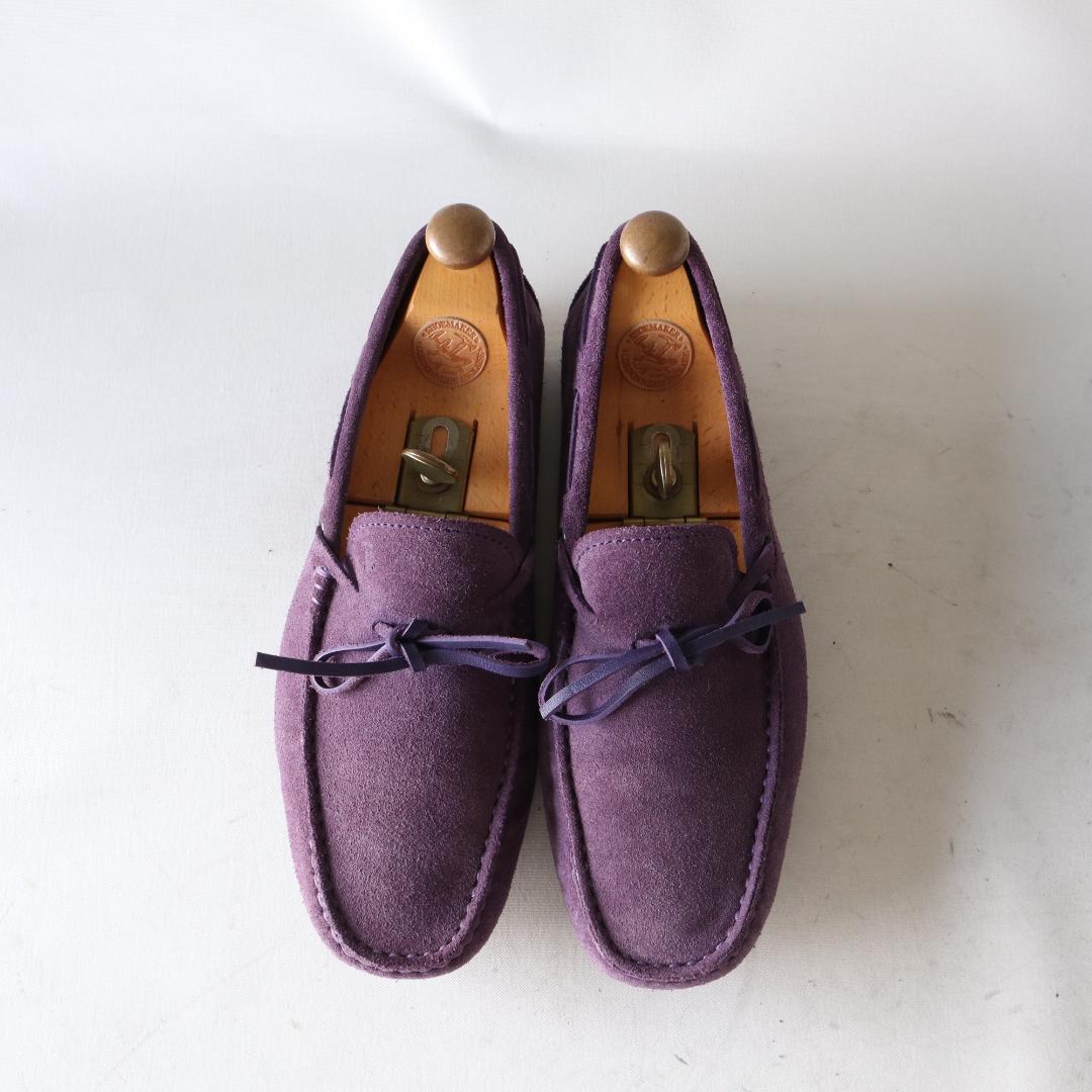 美品トッズ　ドライビングシューズ　ゴンミーニ　紫　パープル　6.5 25.5cm