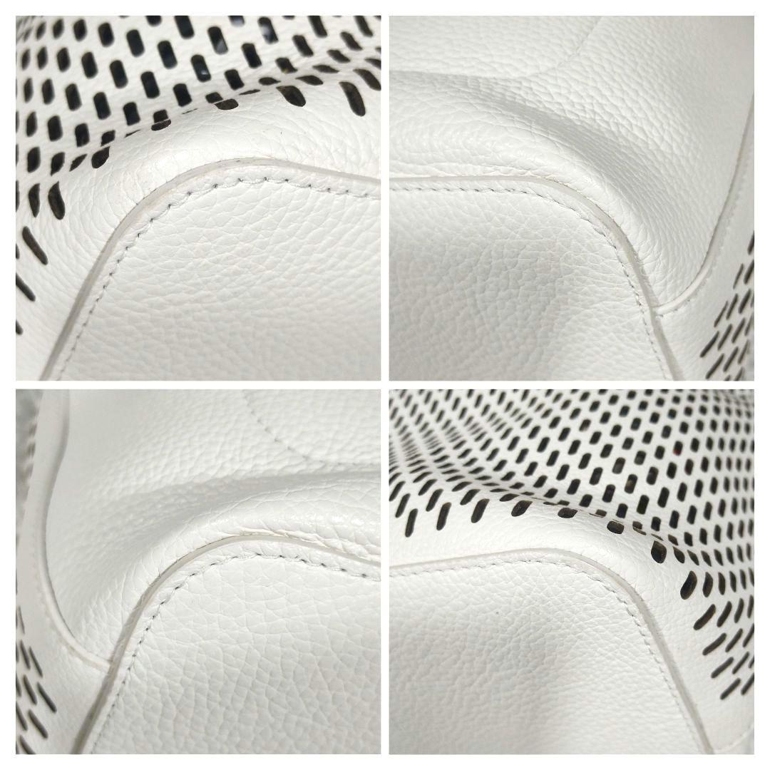 未使用級◎フルラ ネット M ホーボー ワンショルダー パンチングレザー