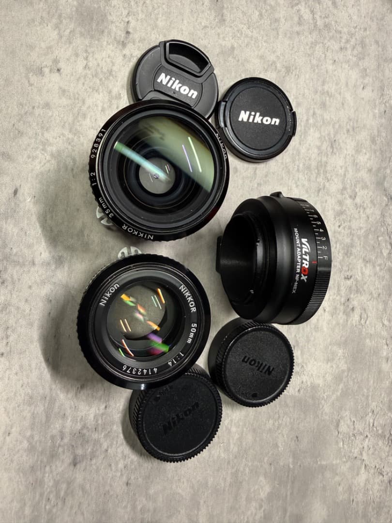 美品NIKON F100 35mm F2 AI 50mm 1.4 AI アダプタ - メルカリ