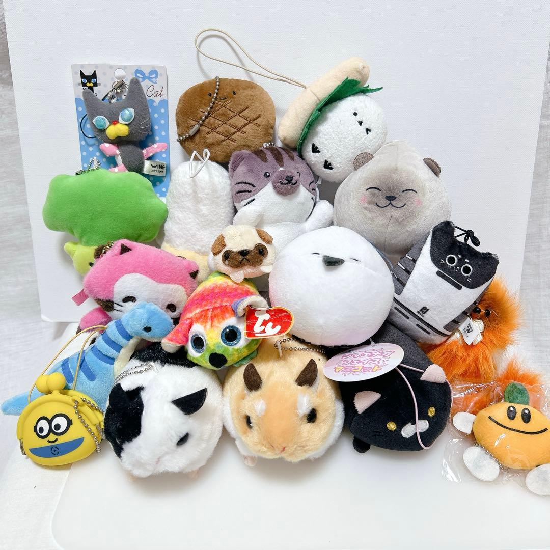 ぬいぐるみ マスコット キーホルダー ハムスター 猫 平成レトロ - メルカリ