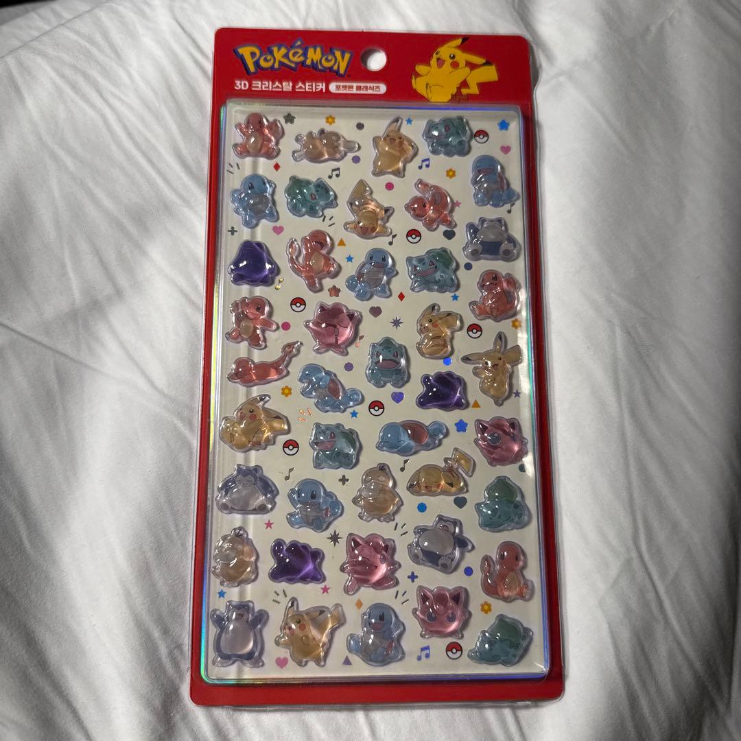 韓国公式 限定 ポケモン バブルステッカー ボンボンドロップ