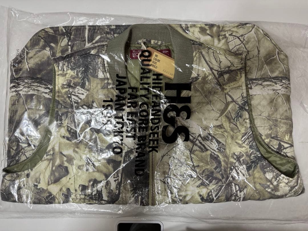 キムタク着 ハイドアンドシーク カモ ジップ ワーク ベスト GDC XL