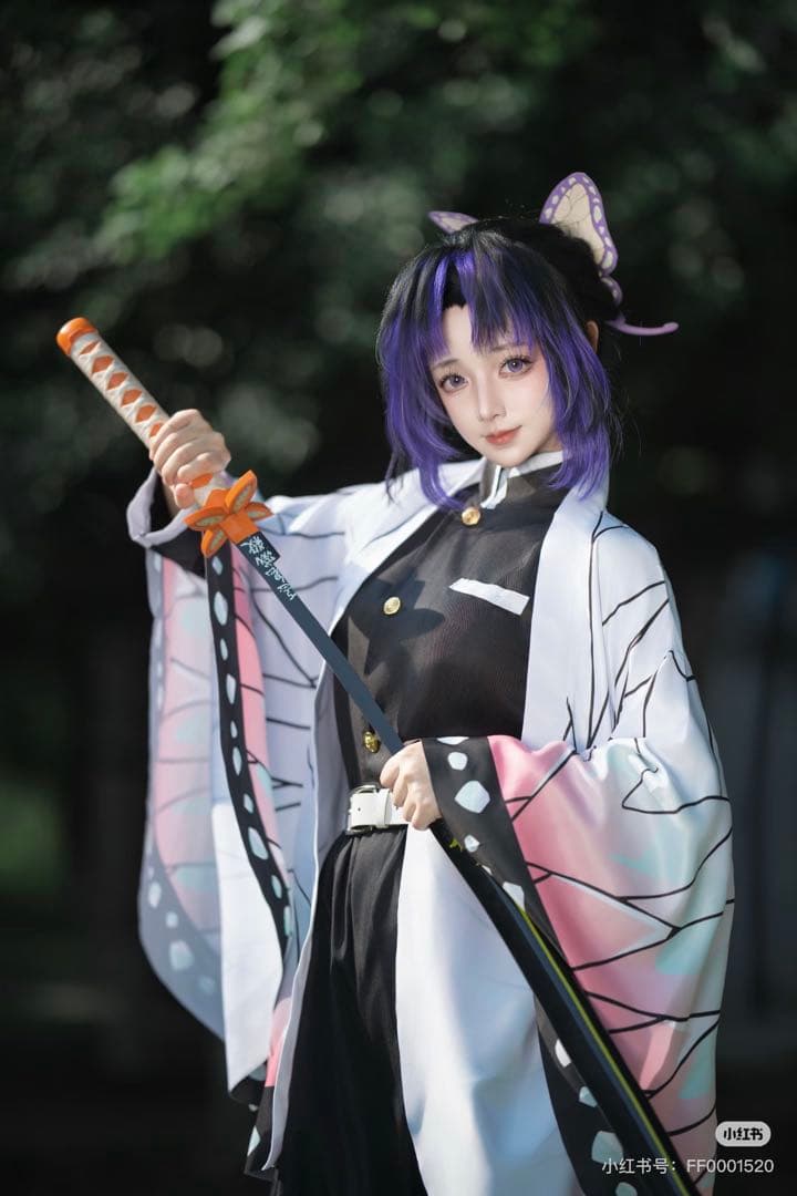 鬼滅の刃 コスプレ衣装セット 胡蝶しのぶコスプレ 新品 大人サイズ