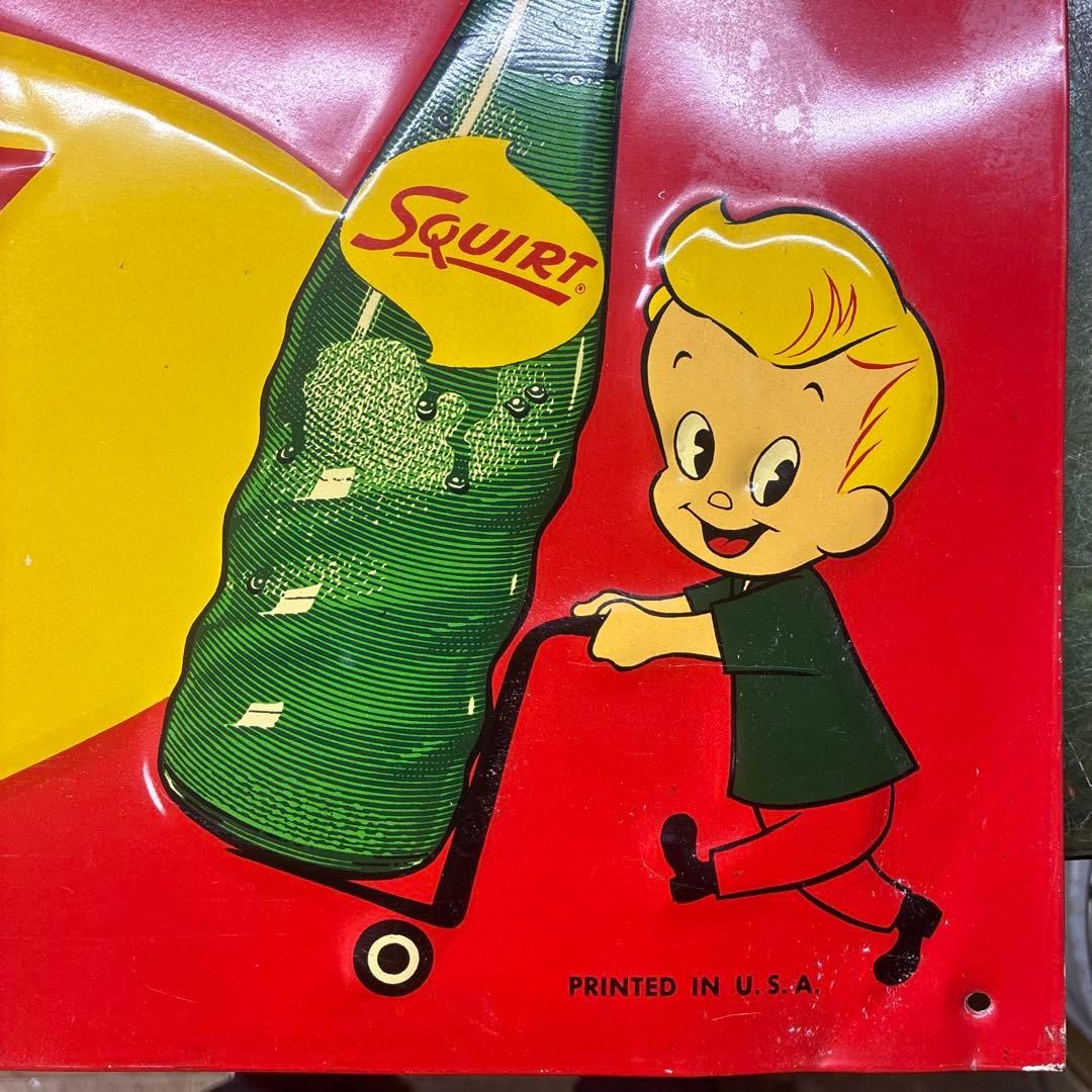 50s SQUIRTヴィンテージ看板 - メルカリ