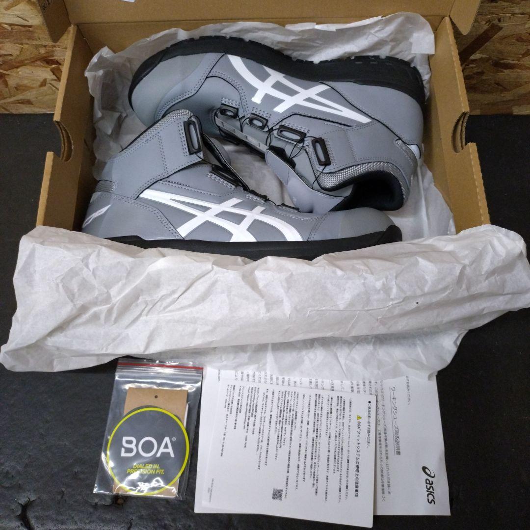 【即決希望】 asics/アシックス 27.0cm BOAシステム安全靴 グレー