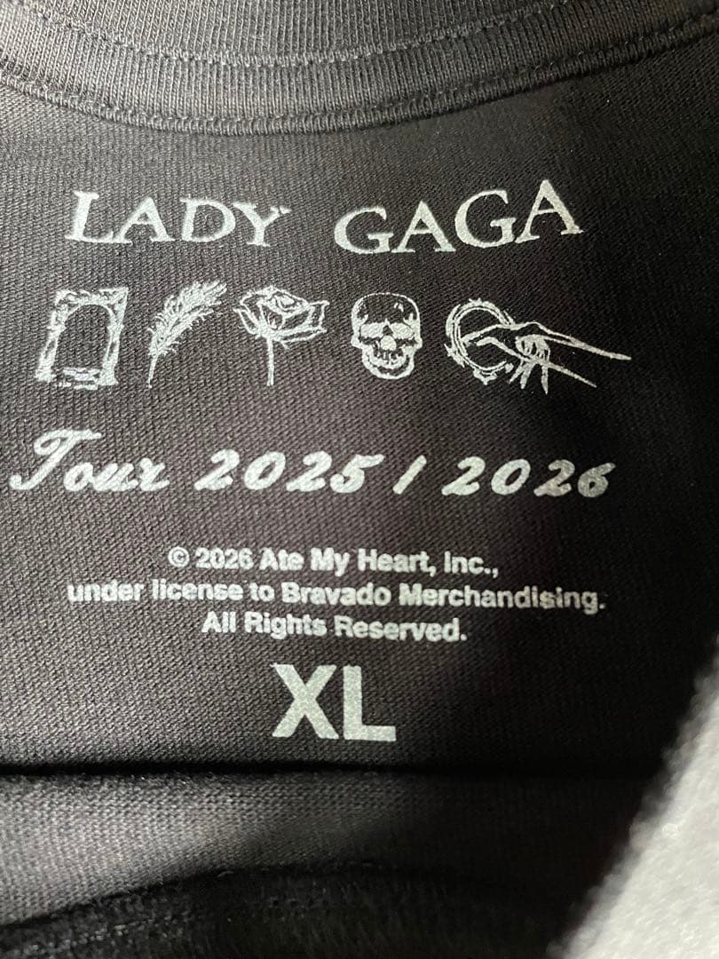踊るか 死ぬか レディーガガ ツアーTシャツ lady gaga XL - メルカリ