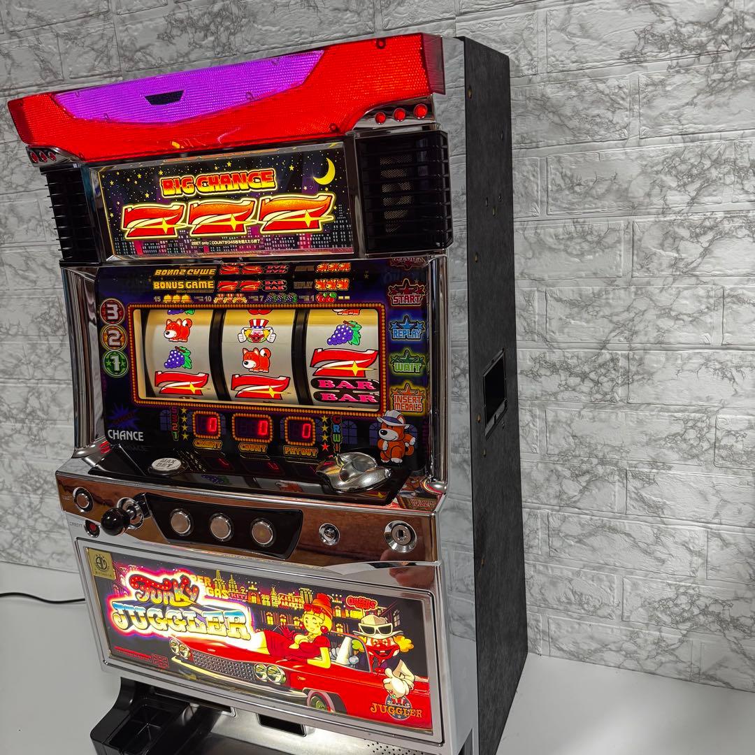 パチスロ実機 ファンキージャグラーKK メダル不要機 家庭用スロット 5号機