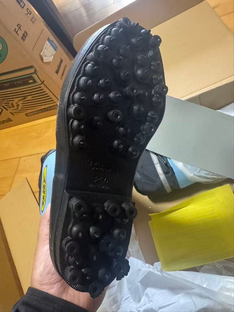 ■新品未使用■オビーブーツNS　スパイク長靴　作業用　26.0cm