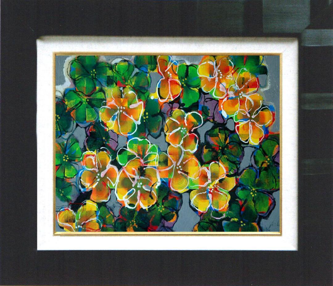 油絵 菅家令子 絵 絵画 インテリア F4-091616 花 - メルカリ