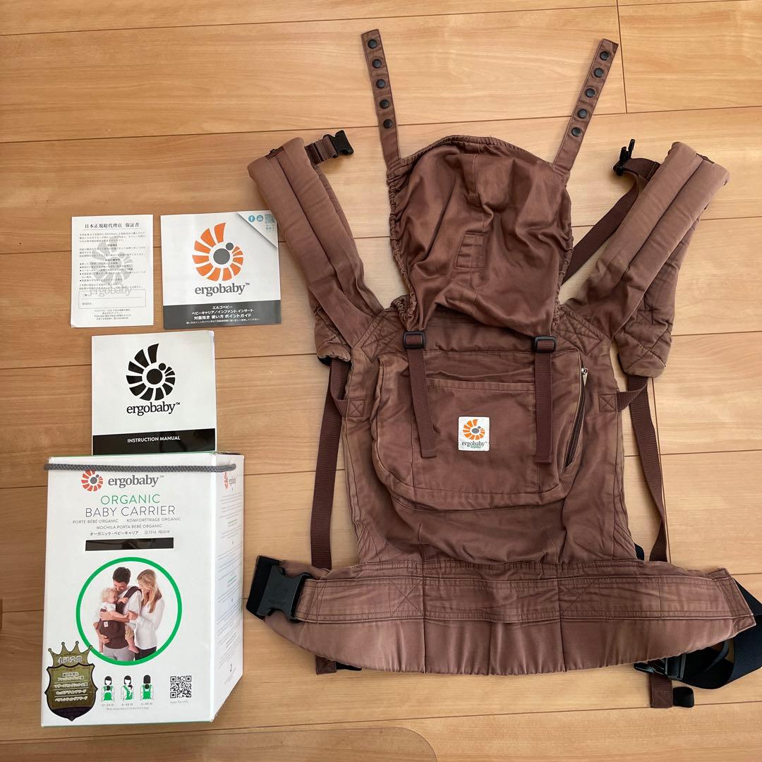 抱っこ紐 エルゴベビー オーガニック ブラウン 説明書つき - メルカリ