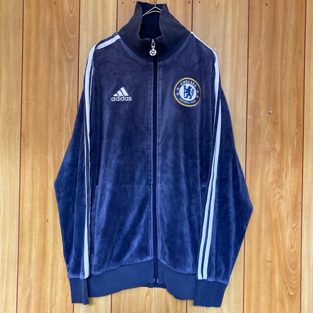 希少 adidas✖️CHELSEA ベロア トラックジャケット ジャージ - メルカリ