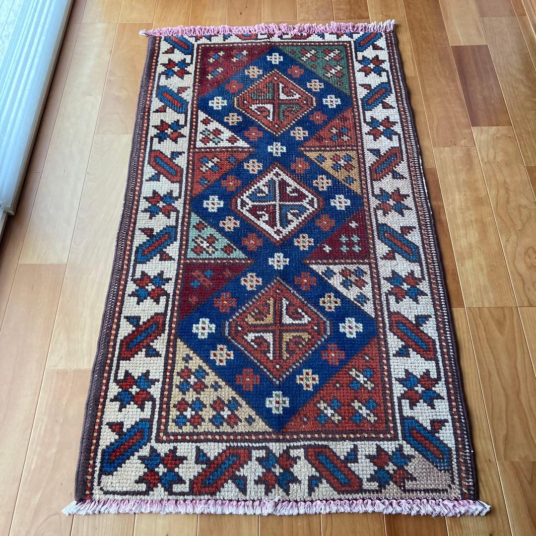 ヴィンテージラグ　トライバルラグ　ターキッシュラグ ヴィンテージターキッシュラグ オーバーダイラグ トルコラグ