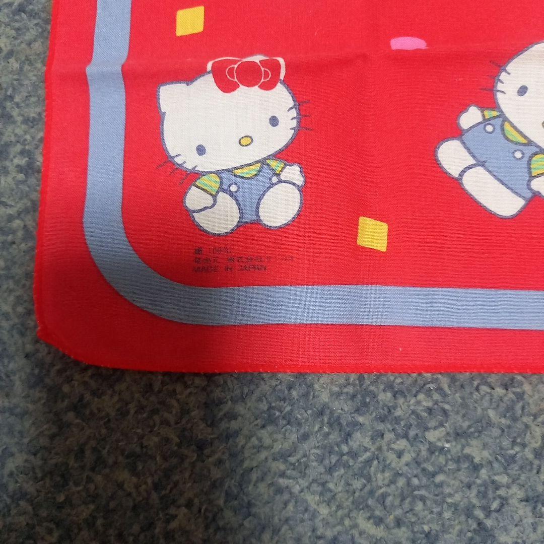 ハローキティ キティちゃん ハンカチ 1987 昭和 レトロ 当時物 平成