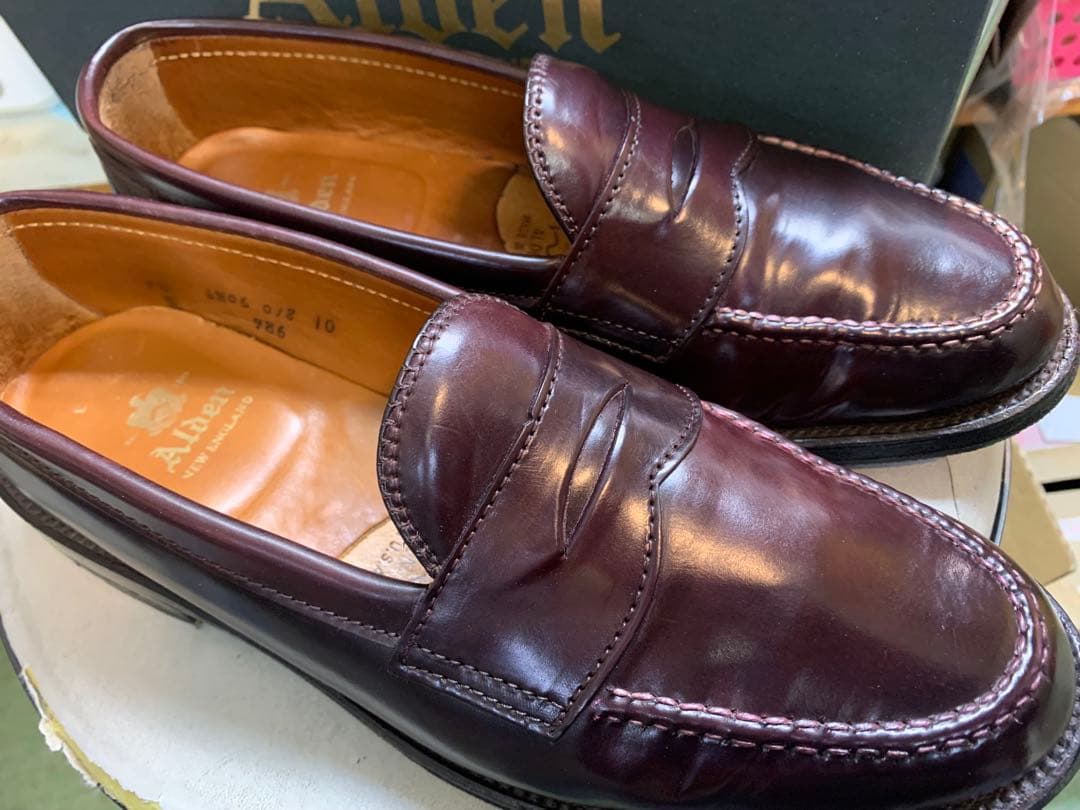 K*K様 オールデン コードバン コインローファー 986 71/2D Alde - メルカリ