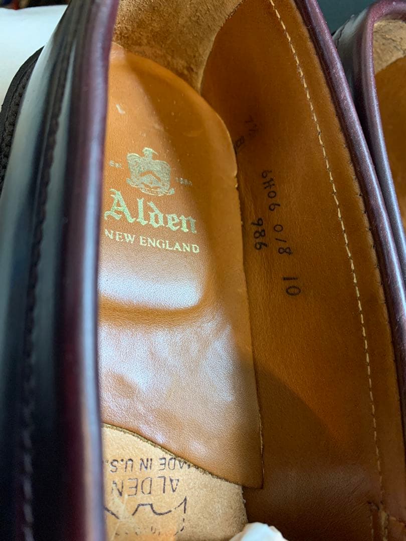 K*K様 オールデン コードバン コインローファー 986 71/2D Alde - メルカリ