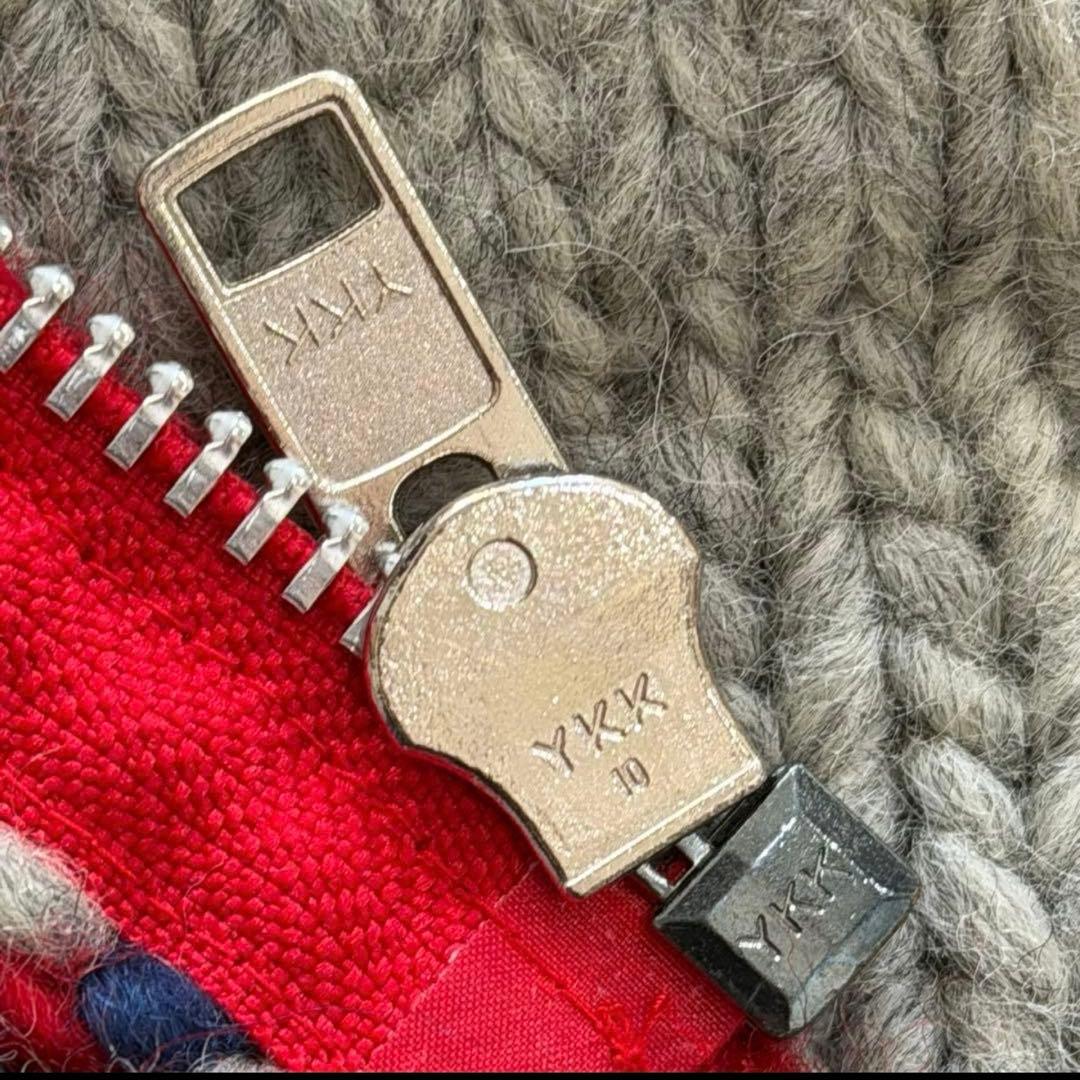 ヒステリックグラマー カウチンニット ヘビーウェイト トマトバード グレー