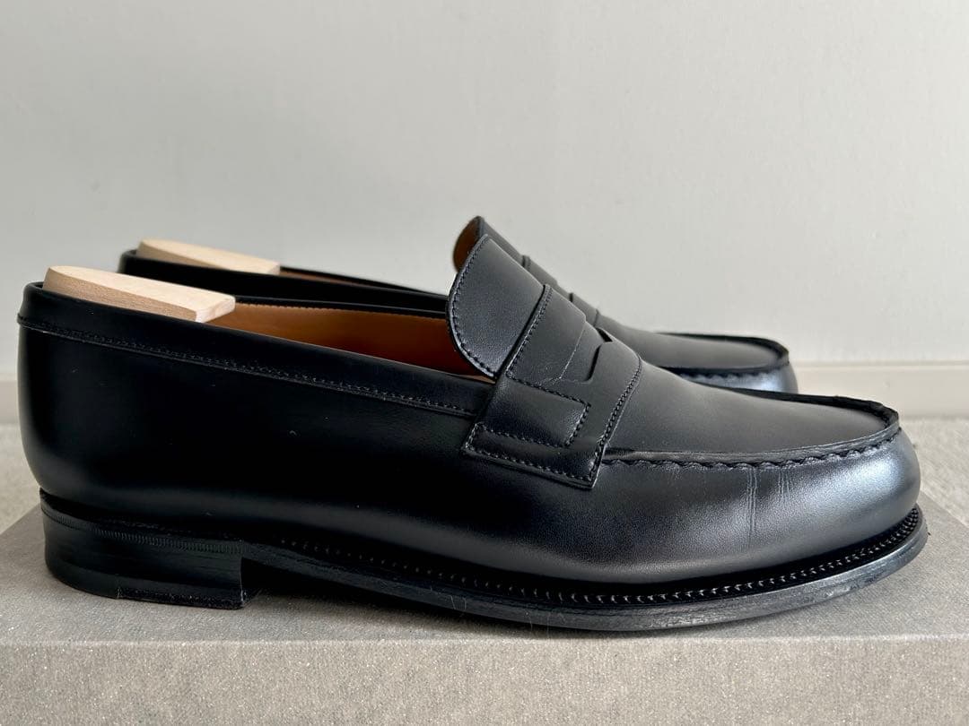 【美品】J.M.WESTON ローファー 180 ボックスカーフ 5E ブラック