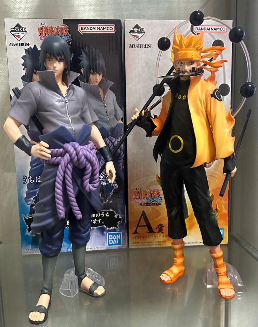 一番くじ NARUTO-ナルト- 火の意志 A賞 B賞 ナルト　サスケ 一番くじ NARUTO-ナルト- 疾風伝 紡がれる火の意志 B賞 うちはサスケ