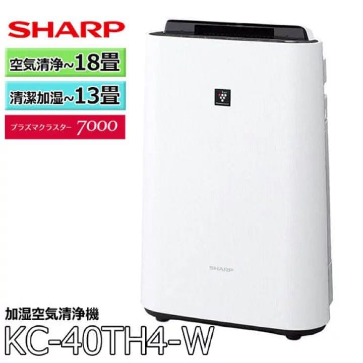 SHARP 加湿空気清浄機 ホワイト KC-40TH4-W - メルカリ