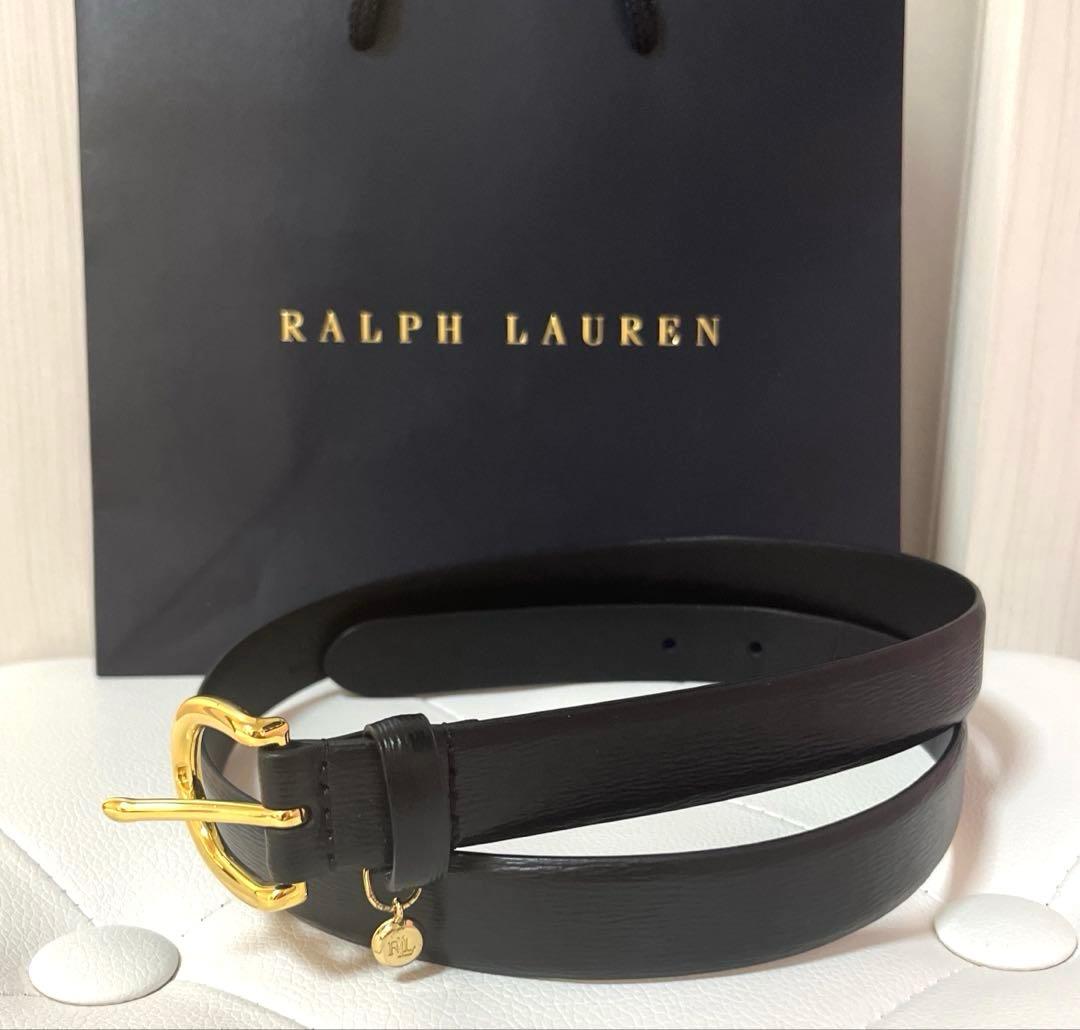 美品】ラルフローレン ベルト レディース レザー ロゴチャーム - メルカリ
