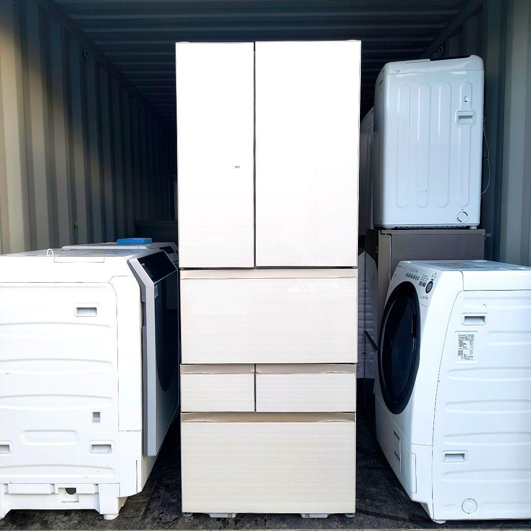 運搬取付無料！ラピスアイボリー 純正TOSHIBA6ドア冷蔵庫！完動品・超