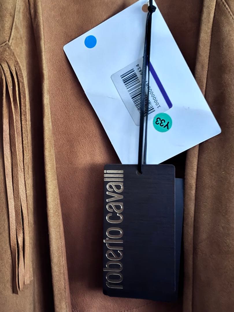 roberto cavalli ロベルトカヴァリ レザーポンチョ ケープコート