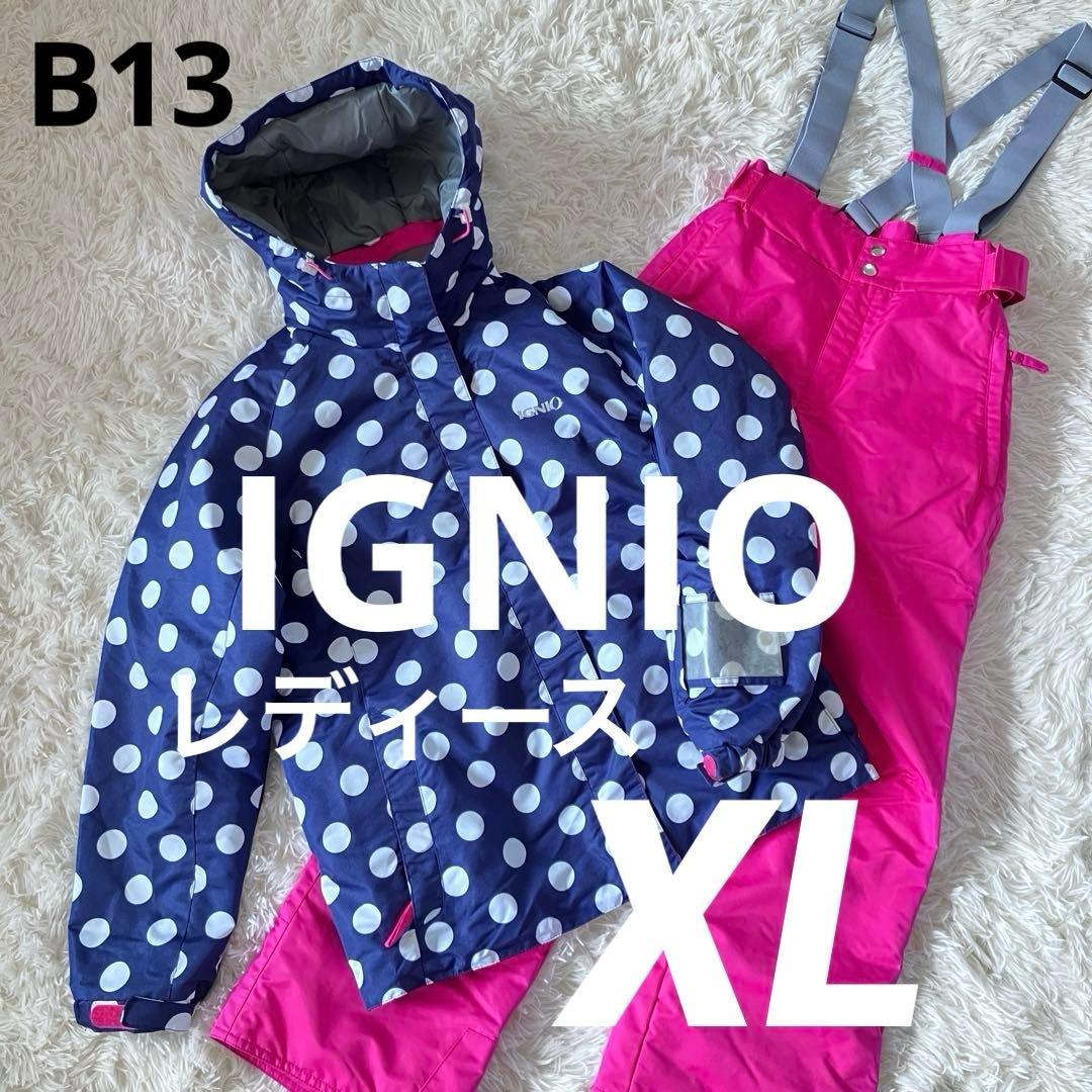 #B13✨IGNIO✨スキー スノボ ウェア 上下 レディースO（XL） スノーボードウェア レディース 上下セット スキーウェア スノーウェア