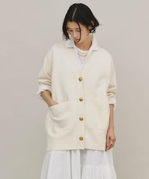 【Curensology】アッシュクウールカーディガン オフホワイト Curensology（カレンソロジー）の「Curensology(カレンソロジー