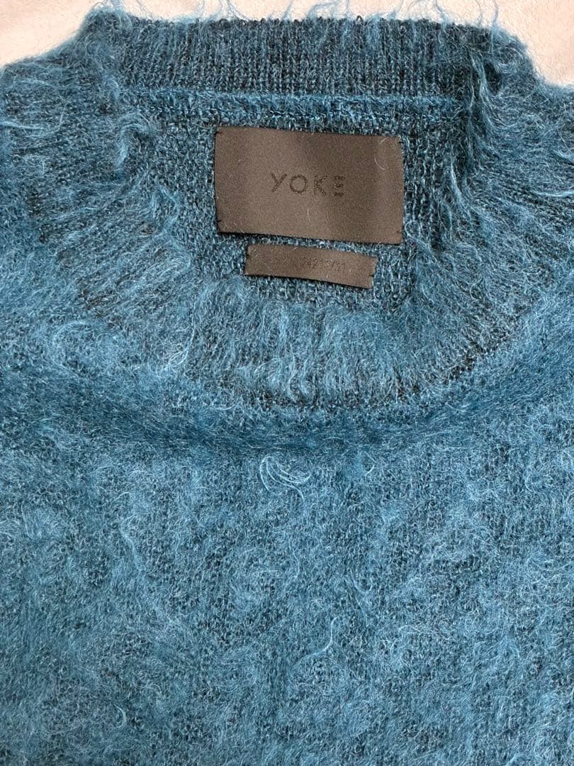 YOKE 24AW BRUSHED MOHAIR SWEATER PEACOCK - メルカリ