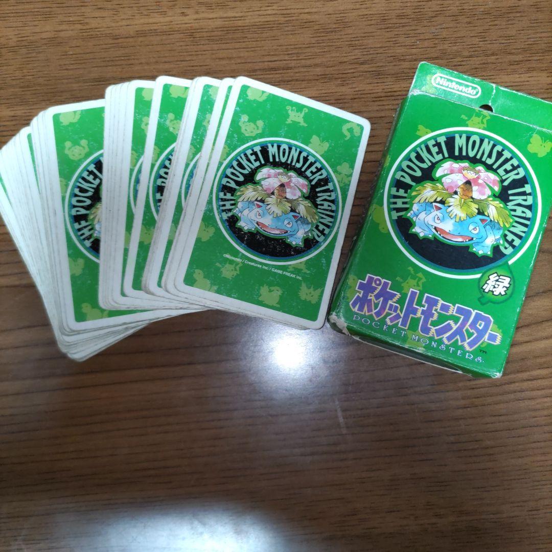 初代ポケットモンスター 緑 トランプ 52枚入り⇒（ジョーカー含49枚）