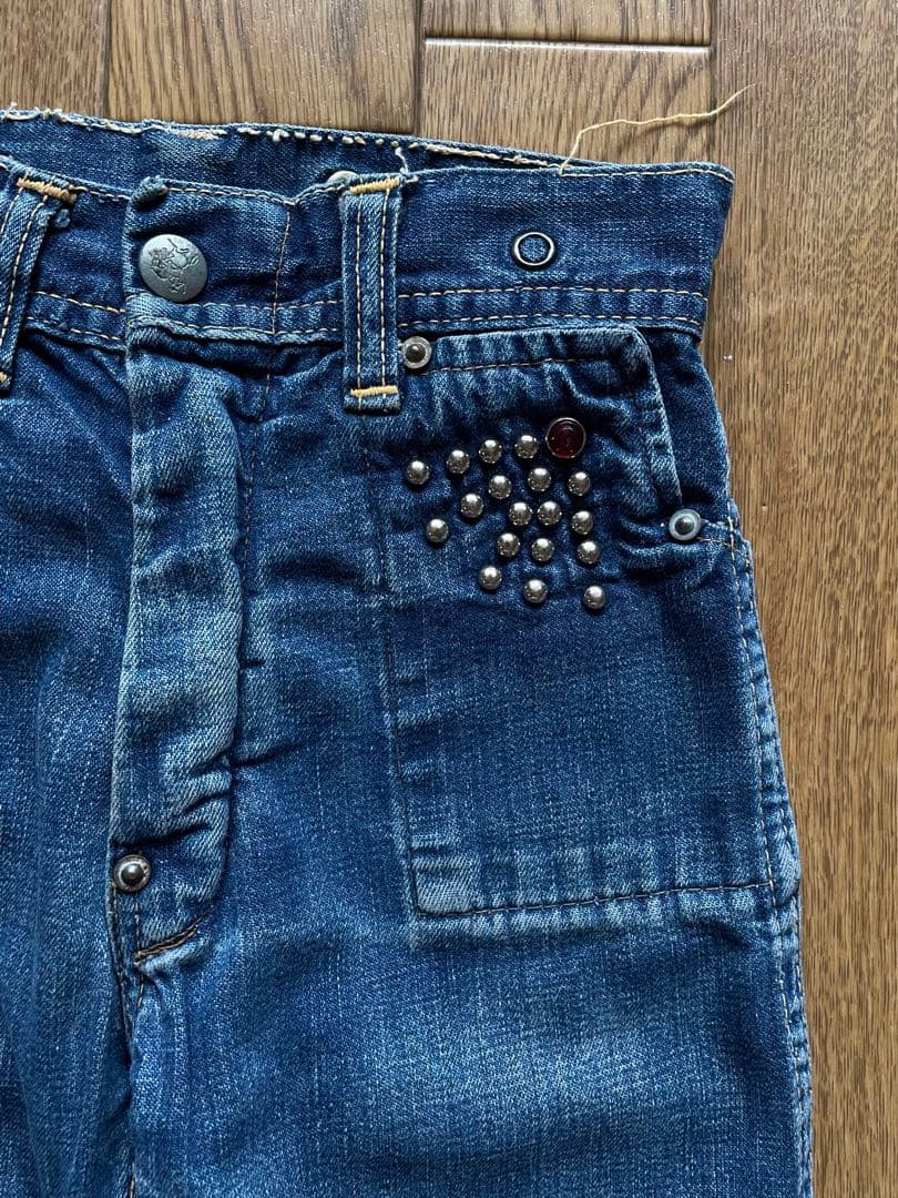 50s vintage デニム ペインターパンツ 股リベ 大戦 キッズ スタッズ