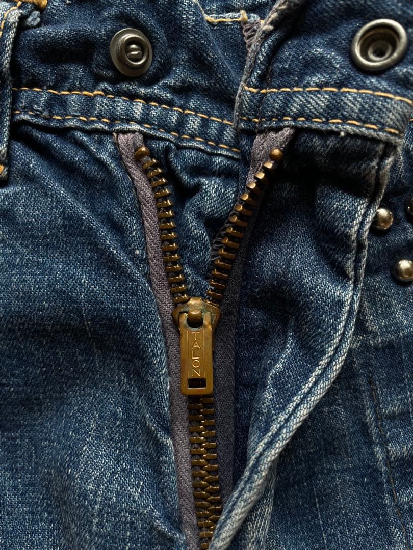 50s vintage デニム ペインターパンツ 股リベ 大戦 キッズ スタッズ