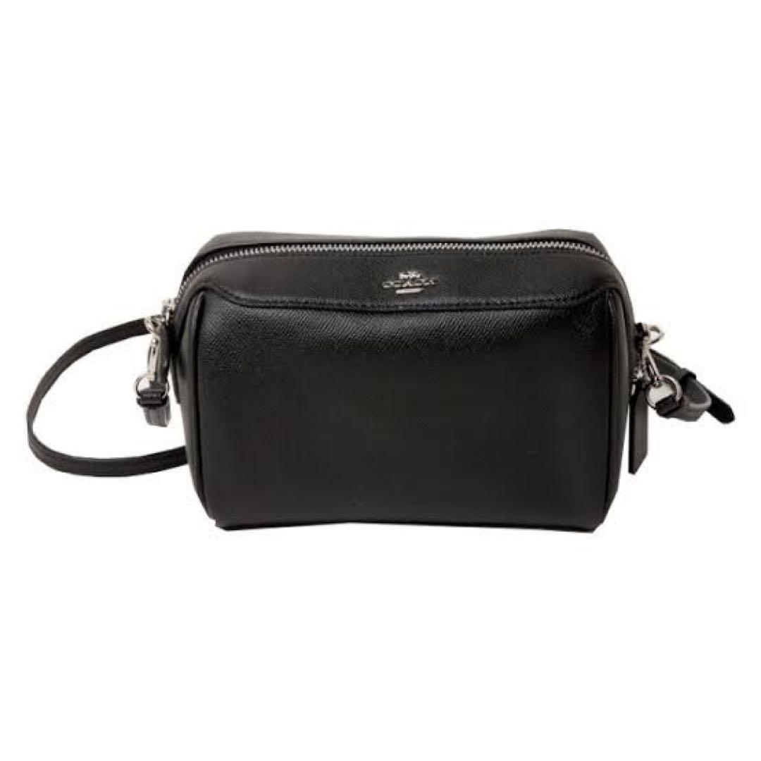 COACHコーチ ミニボストン ショルダーバッグ ベネット 黒 F76629