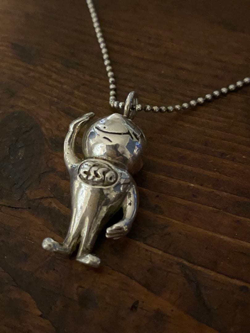 ヴィンテージ Esso マスコット ネックレス Silver 925チェーン - メルカリ