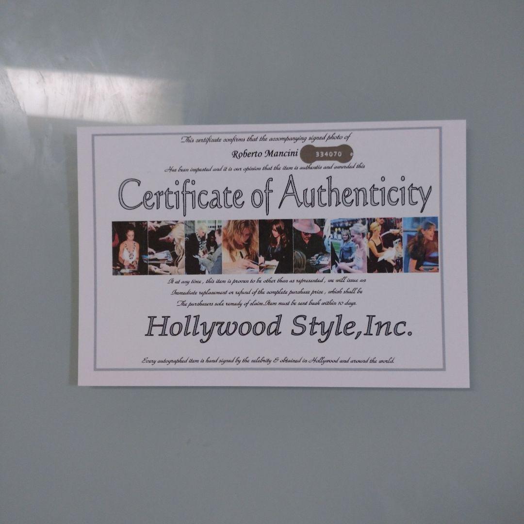 セール中…ロベルト・マンチーニ直筆サイン入り超大型写真…サッカー