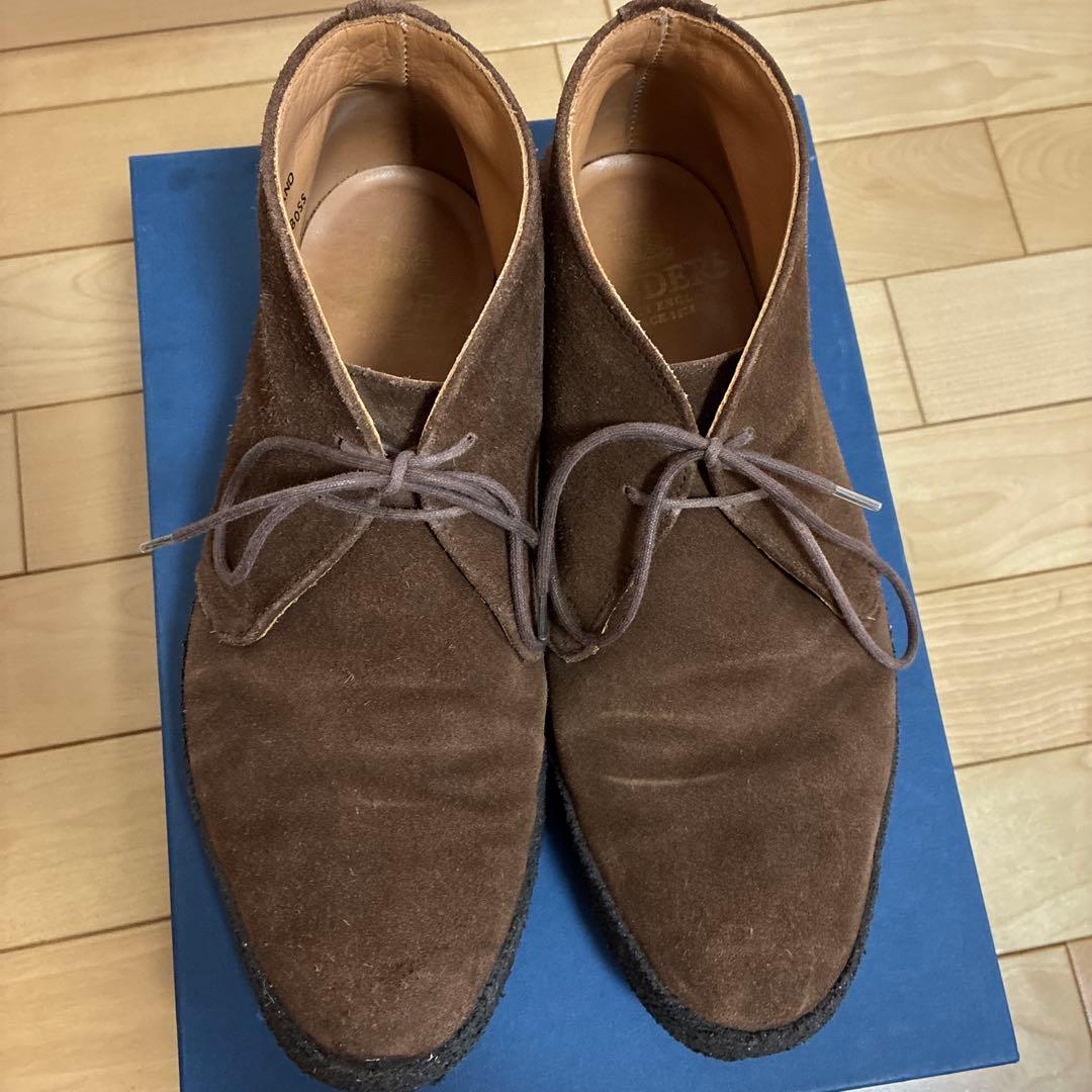 SANDERS サンダース チャッカブーツ スエード ブラウン 箱あり