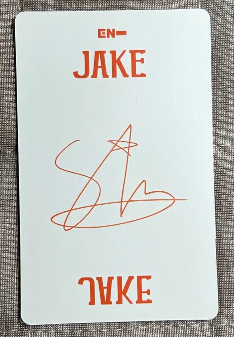ENHYPEN Jake サイン入りタレントカード - メルカリ
