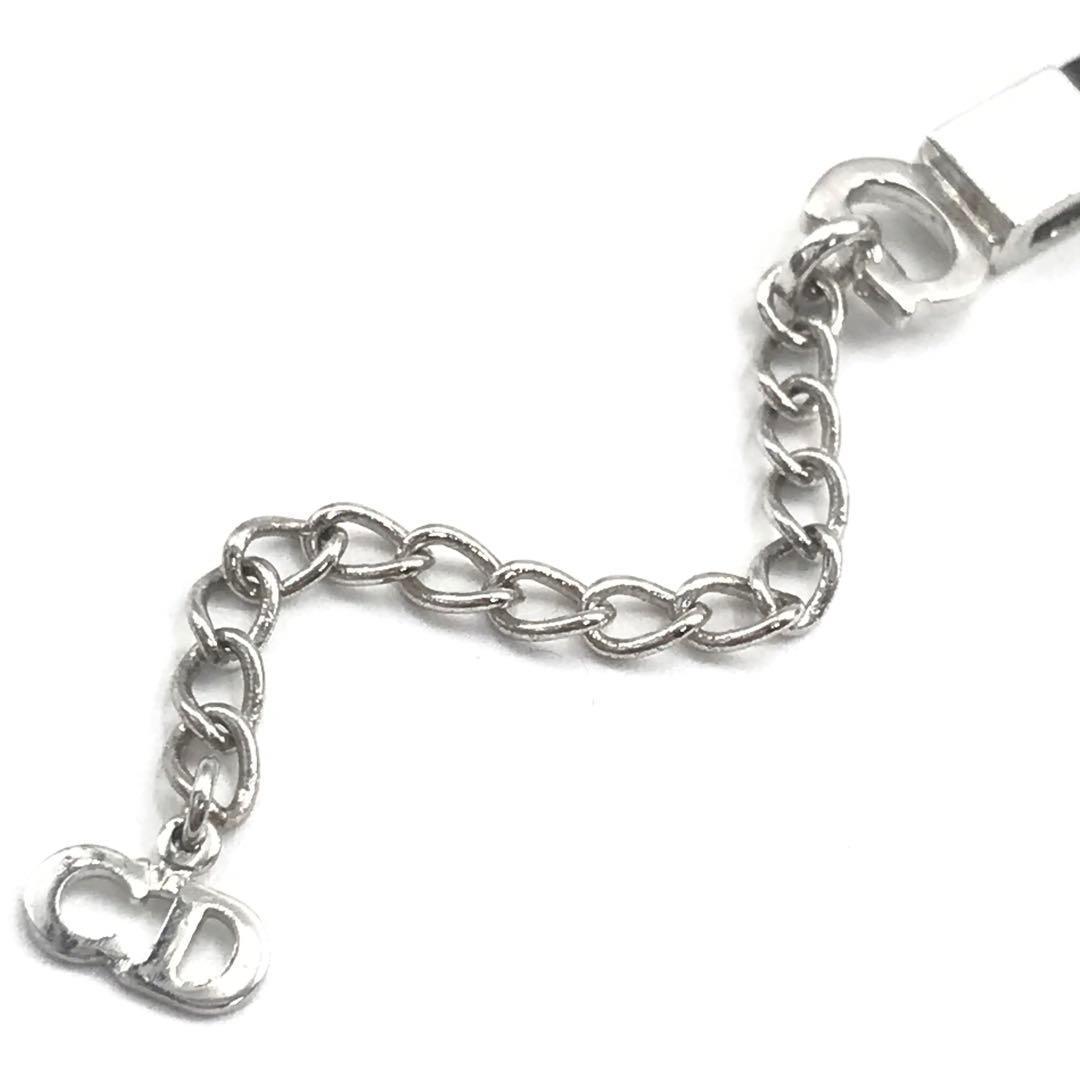 Christian Dior ディオール ロゴ レザー ブレスレット シルバー - メルカリ