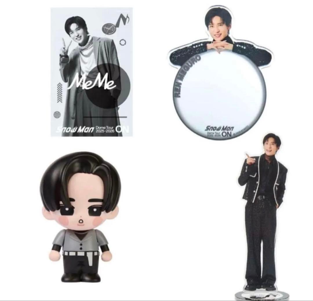 SnowMan 目黒蓮 ライブ グッズ ON アクスタ ソフビ ステッカー - メルカリ