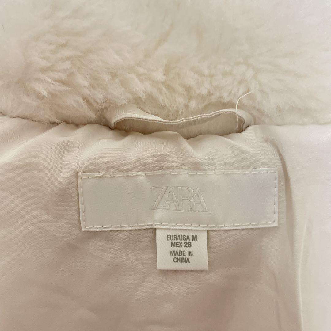 ◾️ZARA ボア生地保温 フード付き アノラック ジャケット アウター