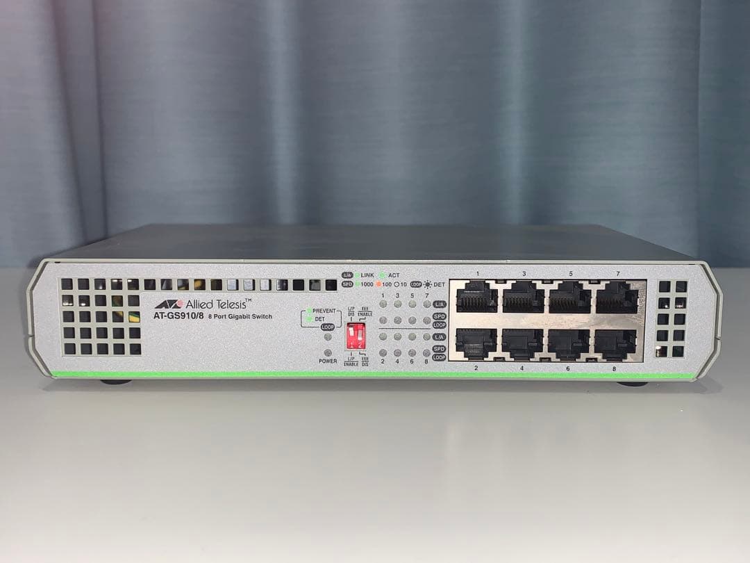 Allied Telesis AT-GS910/8 8ポート スイッチングハブ - メルカリ