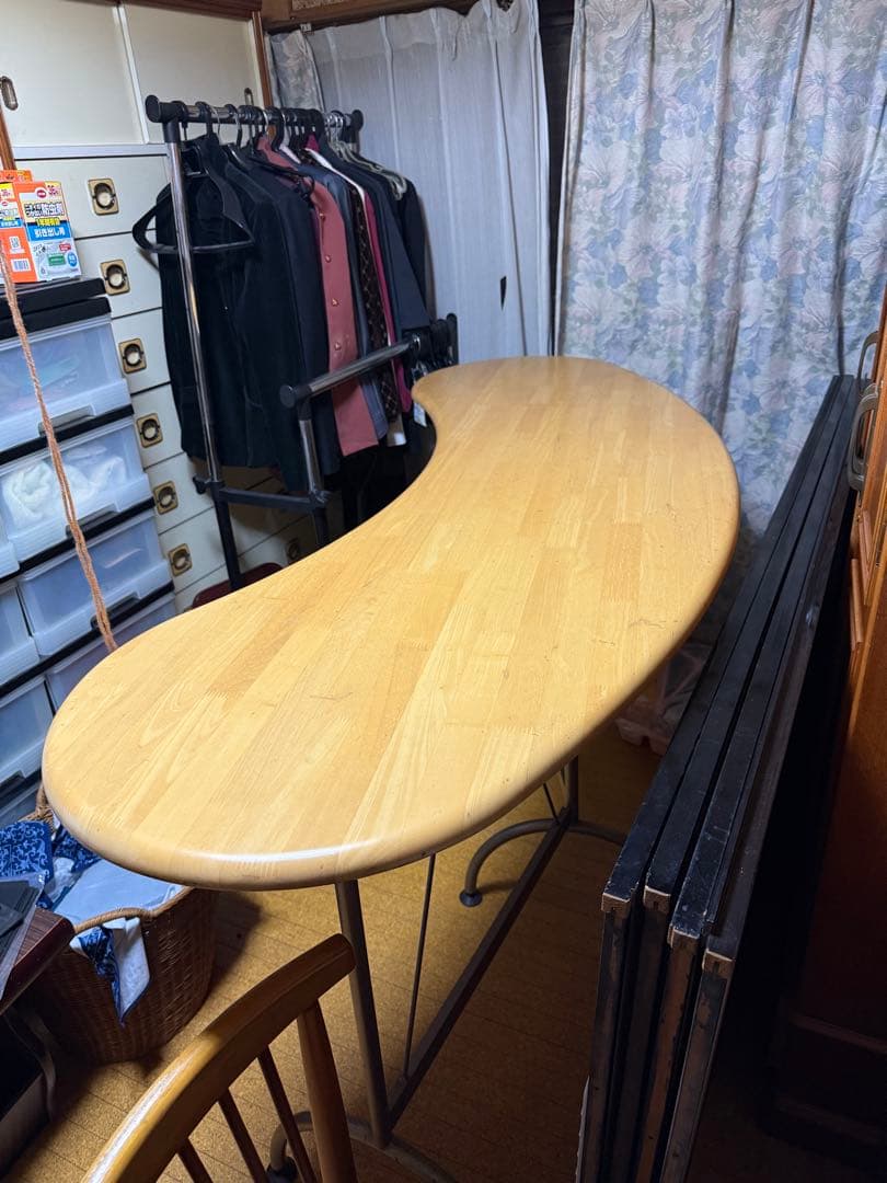 豆型木製カウンターテーブル 桜屋工業 | 激安通販のイーサプライ