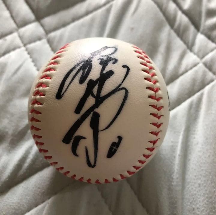 千葉ロッテマリーンズ 荻野貴司 直筆サインボール 投げ入れ 投げ込み