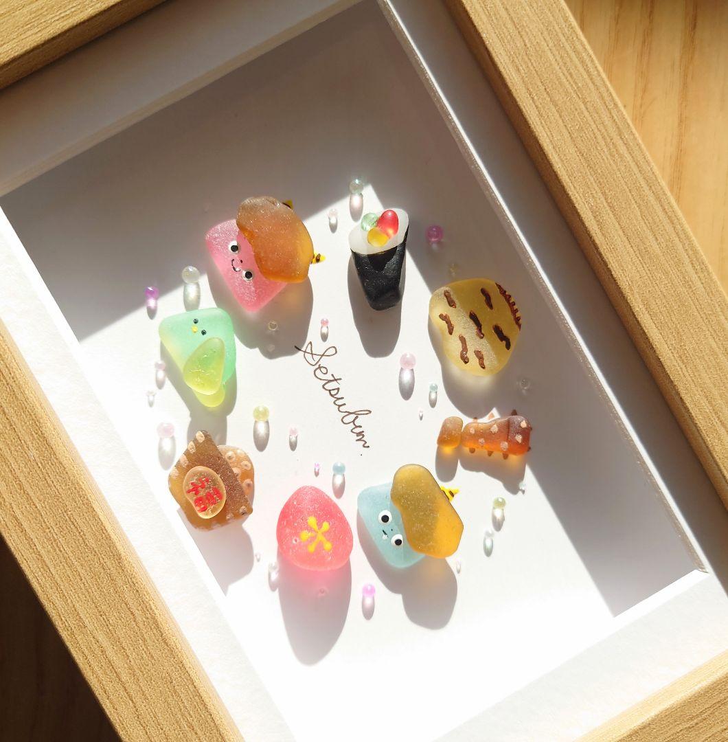 シーグラスアート 節分 福よ来い 豆まき 鬼ちゃん - メルカリ