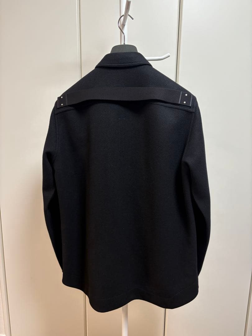 未使用☆付属品完備 アウターシャツ メルトン生地 ブラック / SIZE:50