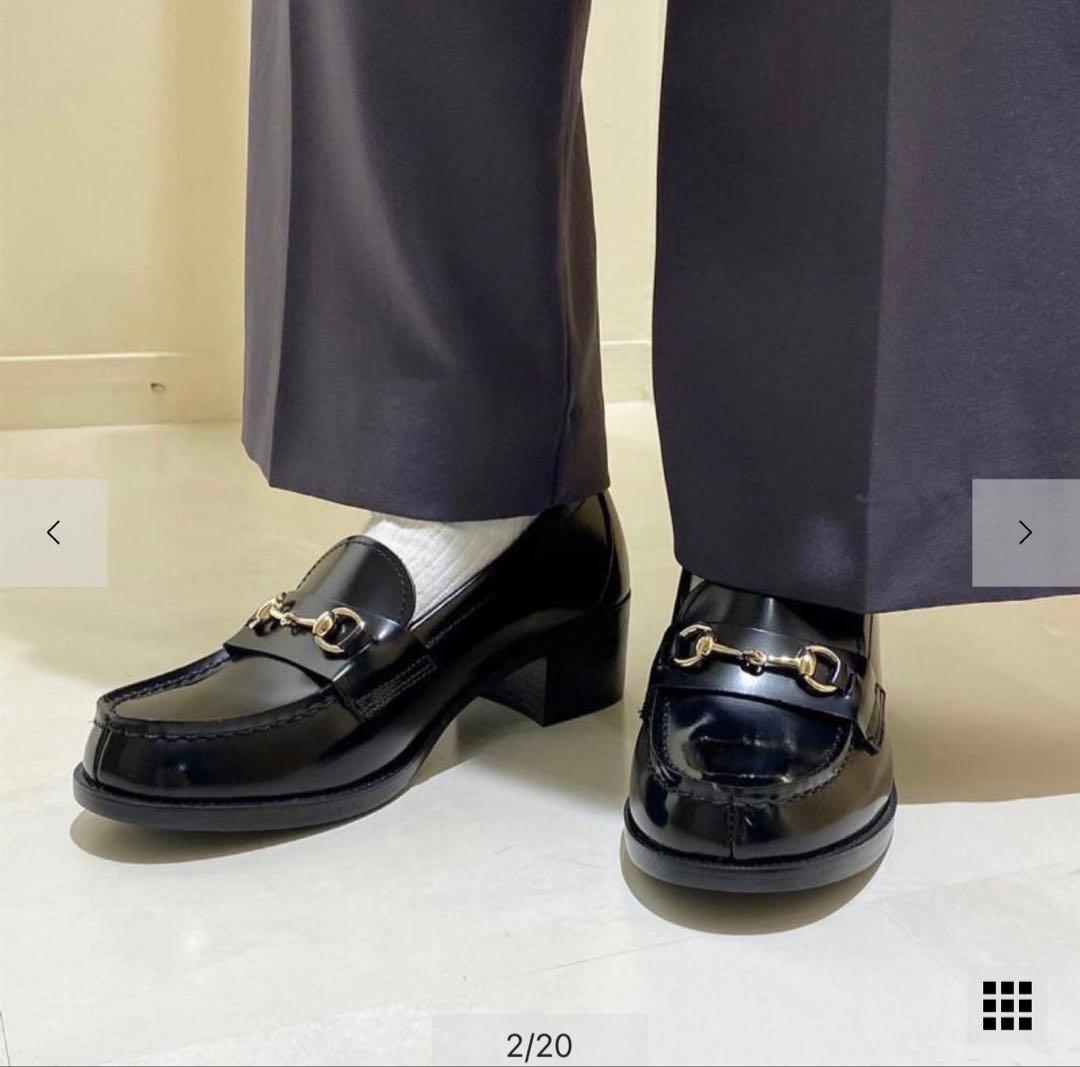 HARUTA ビットローファー ヒール付き　23.5cm